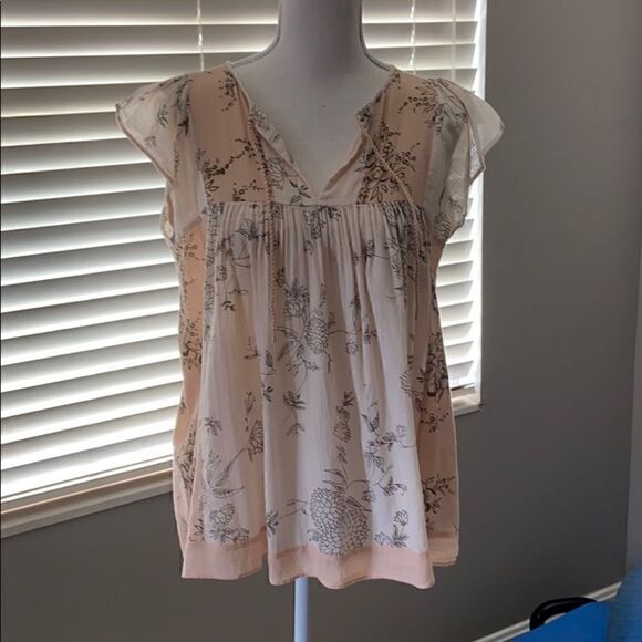 Ulla Johnson Tops - Ulla Johnson Peach and Cream Top